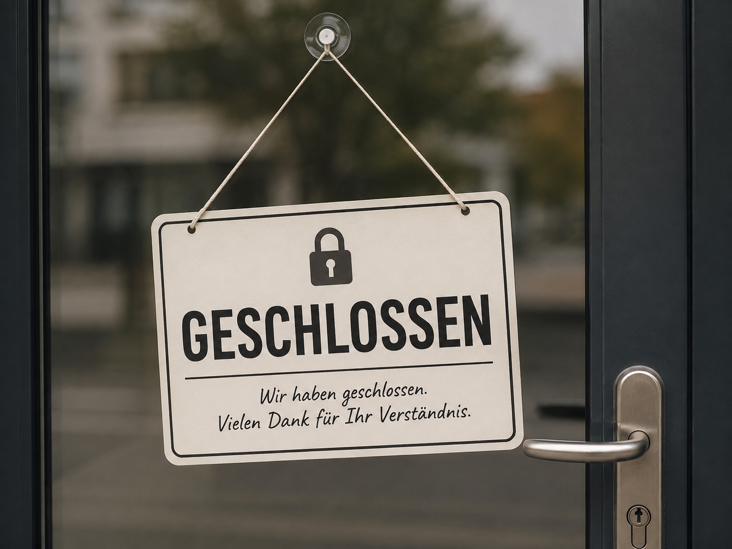 Schild mit dem Hinweis "geschlossen"