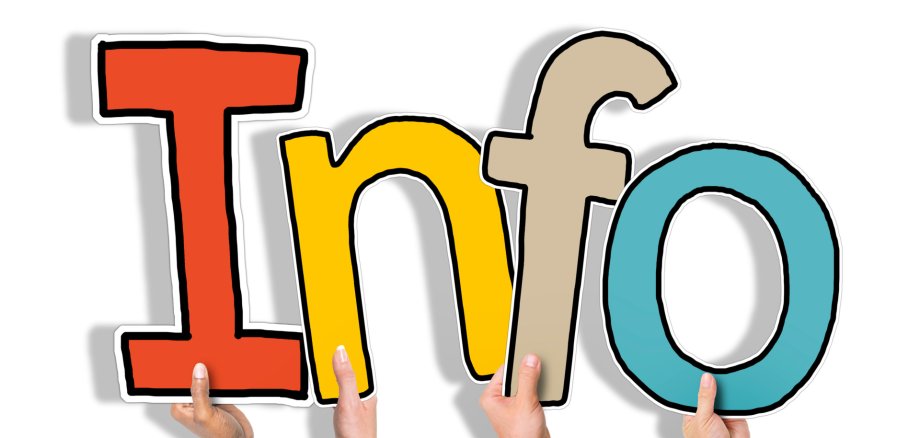 Group of Hands Holding Word Info Group of Hands Holding Word Info